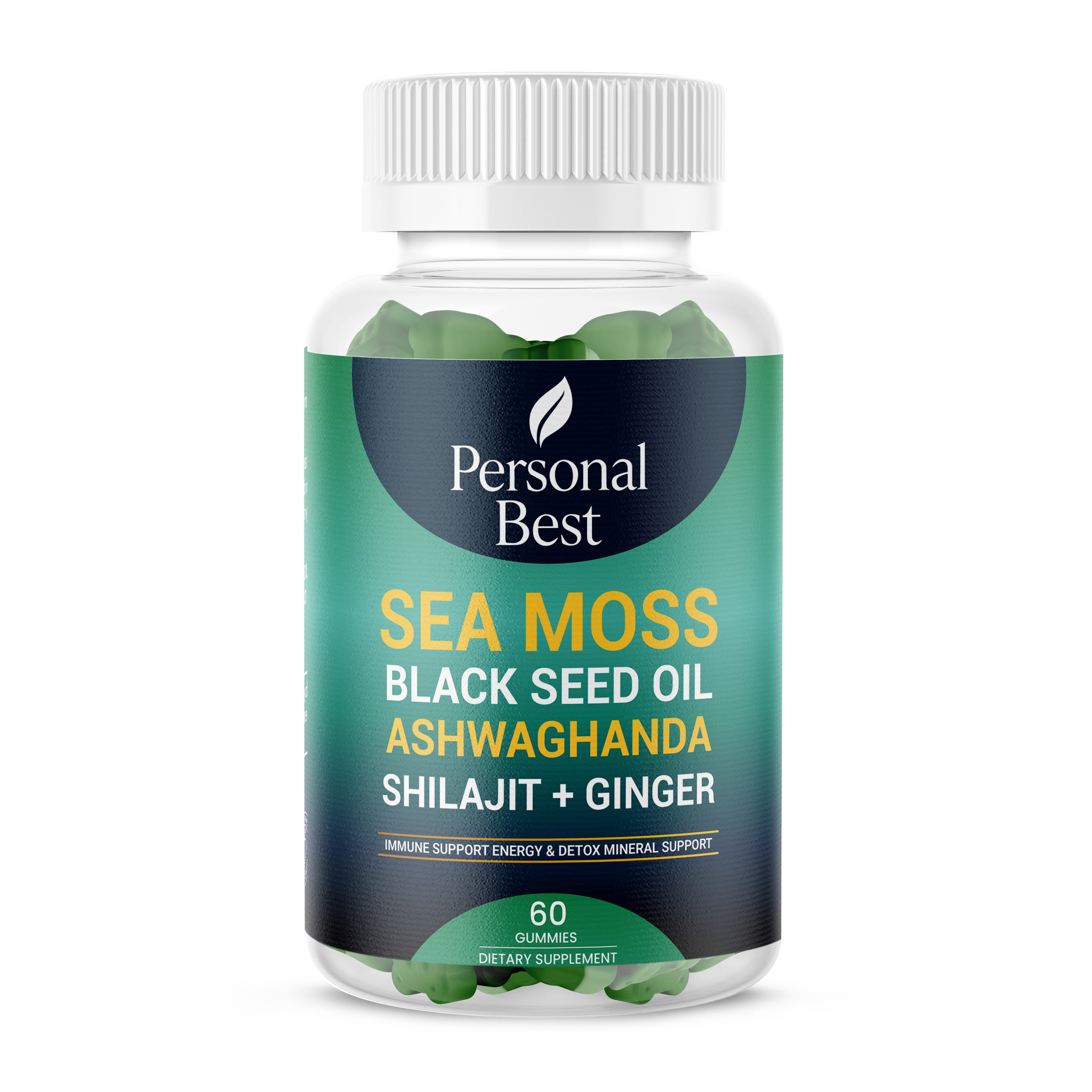 Sea moss and ashwagandha wellness gummies by Personal Best