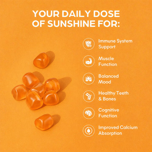 Vitamin D3 K2 calcium gummies for bone support by Personal Best