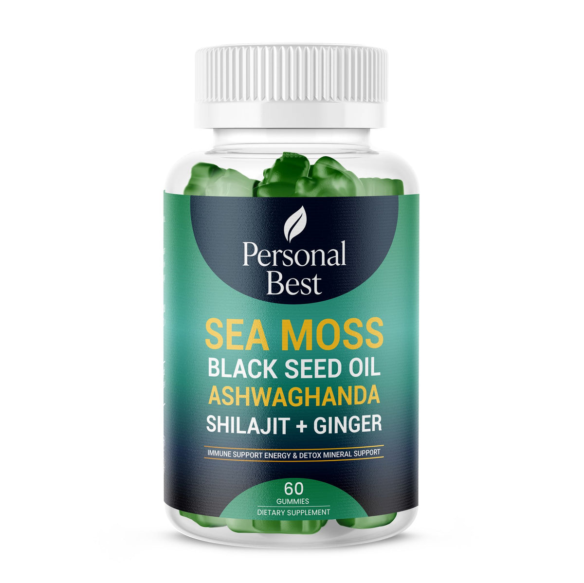 garden veggies and sea moss black seed oil ashwagandha Sea Moss & Ashwagandha Gummies with Black Seed Oil & Shilajit