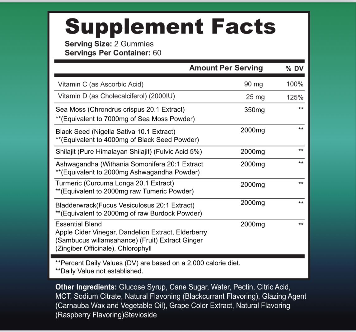 Sea Moss - All in one Gummies